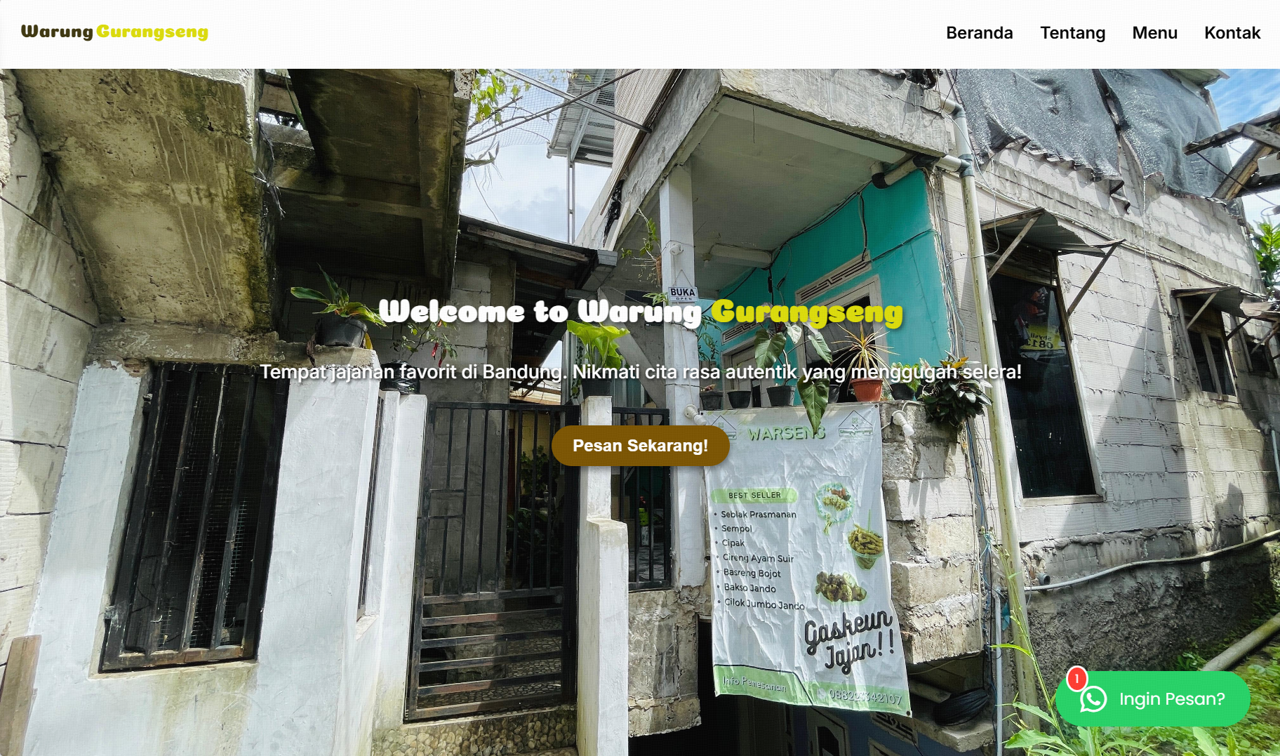 Warung Gurangseng Website